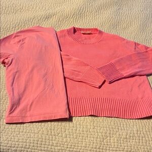 Everlane Boxy Cotton sweater and Box Cut tee